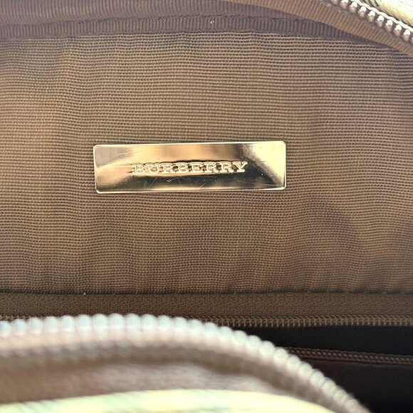 3601 BURBERRY VINTAGE BAG BURBERRY CANVAS LEATHER NOVA CHECK LOGO TOTE BAG - Picture 12 of 14